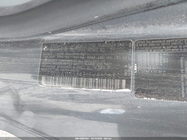 44887001 :رقم المزاد ، WBABS53431EV86063 vin ، 2001 Bmw 330ci مزاد بيع