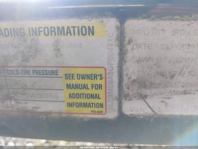 5L6BM08A3GF004710 Eagle Cap Uk