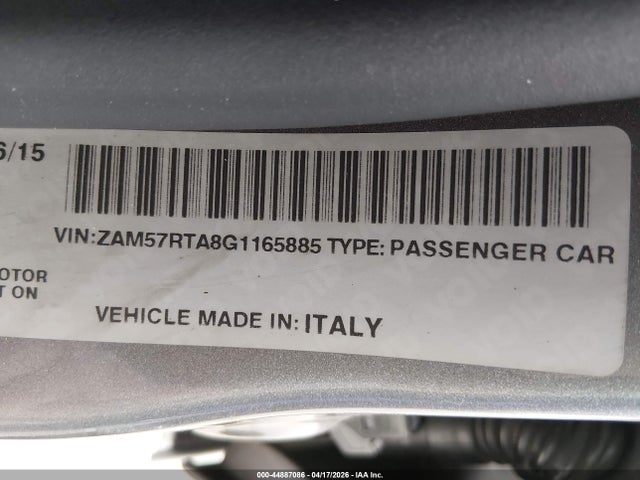 2016 MASERATI GHIBLI ZAM57RTA8G1165885 Photo 8