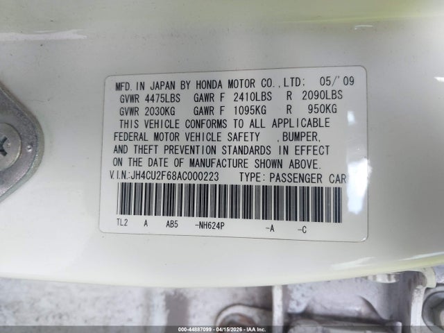 2010 ACURA TSX JH4CU2F68AC000223 Photo 8
