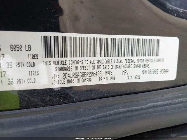 44887178 :رقم المزاد ، 2C4JRGAG8ER200426 vin ، 2014 Ram Cargo Tradesman مزاد بيع