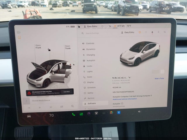 Продажа на аукционе авто 2023 Tesla Model Y, vin: 7SAYGAEE2PF689210, номер лота: 44887322