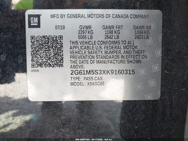 Cadillac XTS LUXURY 2019 2G61M5S3XK9160315 Image 9