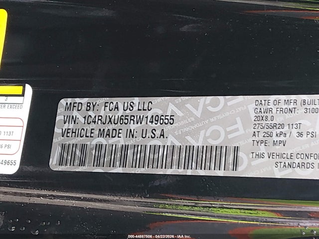 1C4RJXU65RW149655 Jeep Wrangler 4xe Summit 4xe