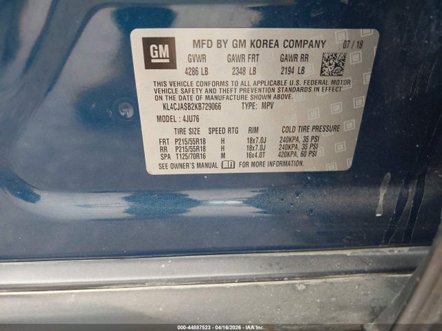2019 BUICK ENCORE KL4CJASB2KB729066 Photo 8
