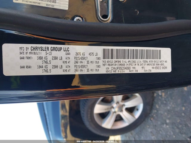 2014 Jeep Patriot Latitude მანქანა იყიდება აუქციონზე, vin: 1C4NJRFB5ED546969, აუქციონის ნომერი: 44887766
