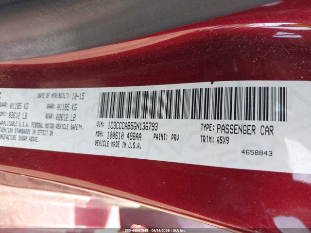 2016 CHRYSLER 200 1C3CCCAB5GN136793 Photo 8