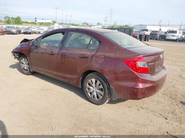2012 Honda Civic Lx მანქანა იყიდება აუქციონზე, vin: 19XFB2F50CE095724, აუქციონის ნომერი: 44888081