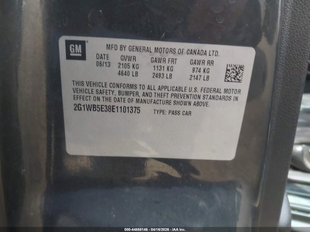 2G1WB5E38E1101375 Chevrolet Impala Limited Lt