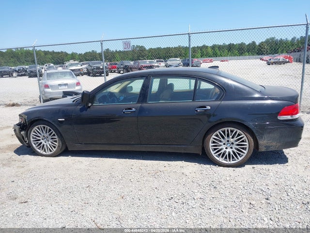2007 Bmw 750li მანქანა იყიდება აუქციონზე, vin: WBAHN83557DT75795, აუქციონის ნომერი: 44888243