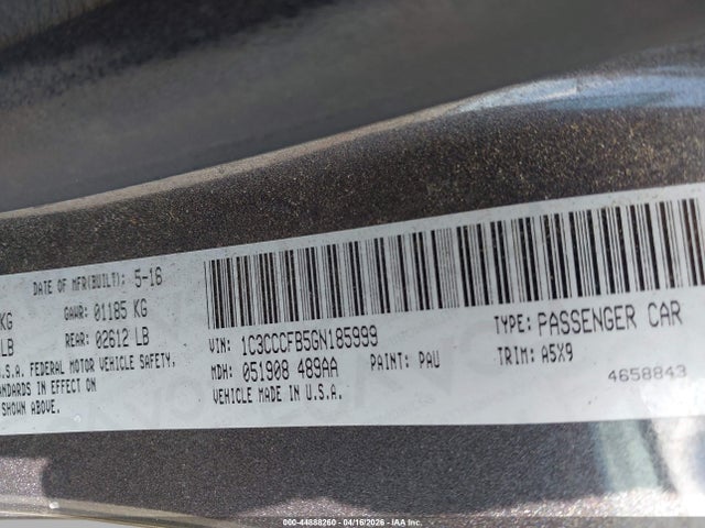 44888260 :رقم المزاد ، 1C3CCCFB5GN185999 vin ، 2016 Chrysler 200 Touring مزاد بيع