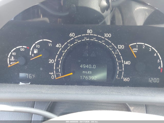 2001 Mercedes-benz Cl 500 მანქანა იყიდება აუქციონზე, vin: WDBPJ75J41A016962, აუქციონის ნომერი: 44888300