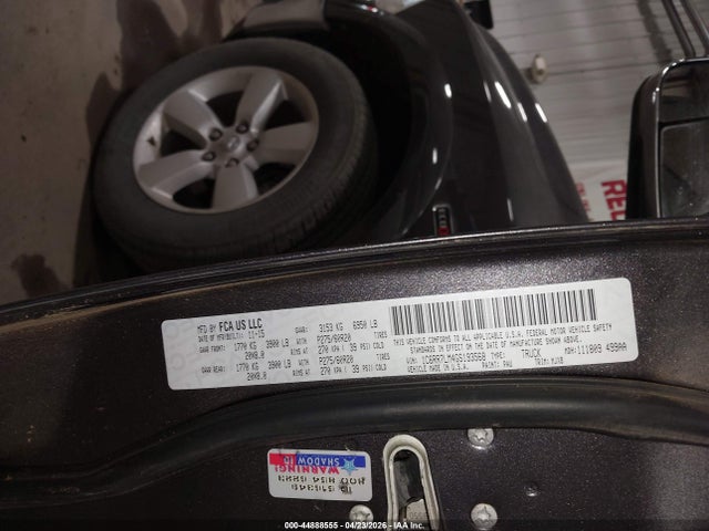 44888555 :رقم المزاد ، 1C6RR7LM4GS193568 vin ، 2016 Ram 1500 Outdoorsman مزاد بيع
