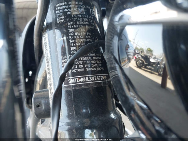 SMTD46HL3NTAF2963 Triumph Motorcycle Bonneville Speedmaster