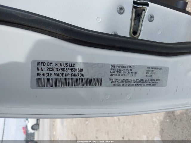 Продажа на аукционе авто 2023 Dodge Charger Sxt, vin: 2C3CDXBG8PH504889, номер лота: 44888648
