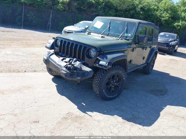 2021 Jeep Wrangler Unlimited Willys 4x4 მანქანა იყიდება აუქციონზე, vin: 1C4HJXDG2MW543725, აუქციონის ნომერი: 44888823