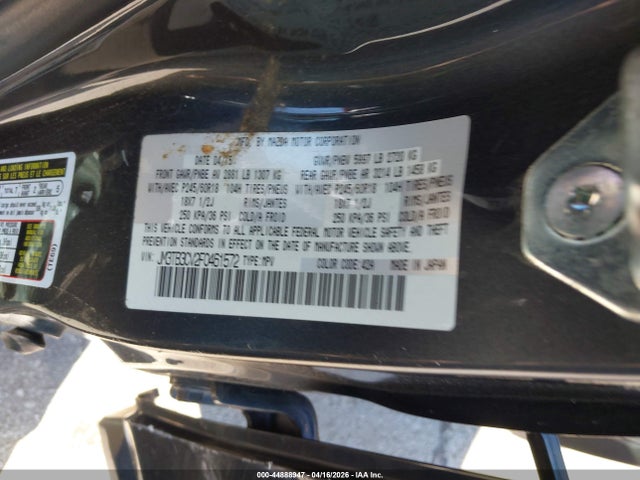 Продажа на аукционе авто 2015 Mazda Cx-9 Touring, vin: JM3TB3CV2F0461572, номер лота: 44888947