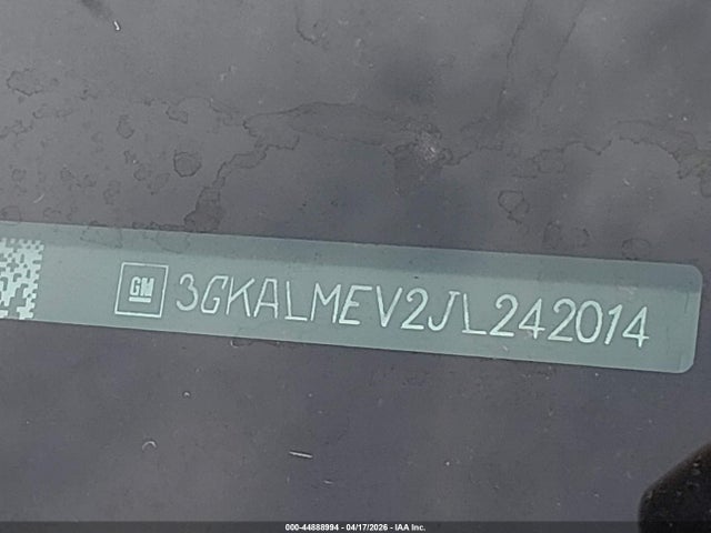 44888994 :رقم المزاد ، 3GKALMEV2JL242014 vin ، 2018 Gmc Terrain Sle مزاد بيع