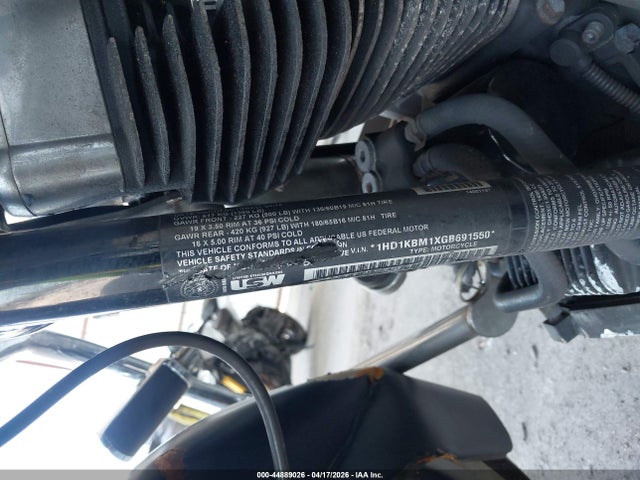 Продажа на аукционе авто 2016 Harley-davidson Flhx Street Glide, vin: 1HD1KBM1XGB691550, номер лота: 44889026