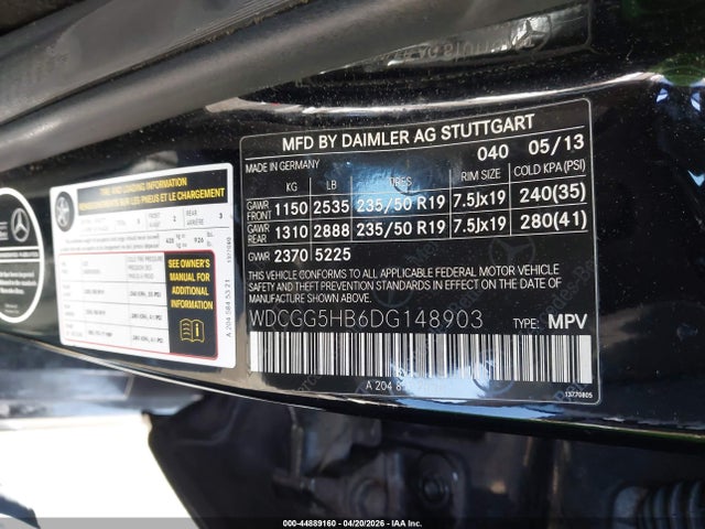 Aukcja sprzedaży 2013 Mercedes-benz Glk 350, vin: WDCGG5HB6DG148903, numer aukcji: 44889160