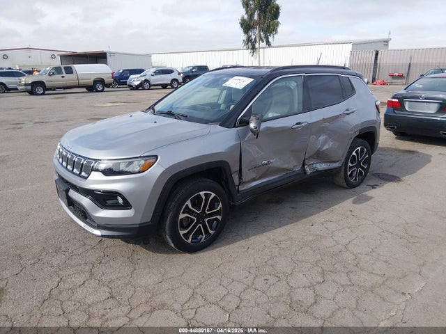 2022 Jeep Compass Limited 4x4 მანქანა იყიდება აუქციონზე, vin: 3C4NJDCB6NT176696, აუქციონის ნომერი: 44889187