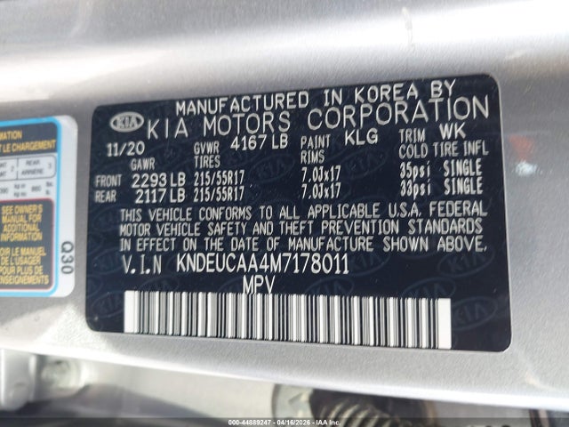 KIA SELTOS S 2021 KNDEUCAA4M7178011 Image 9