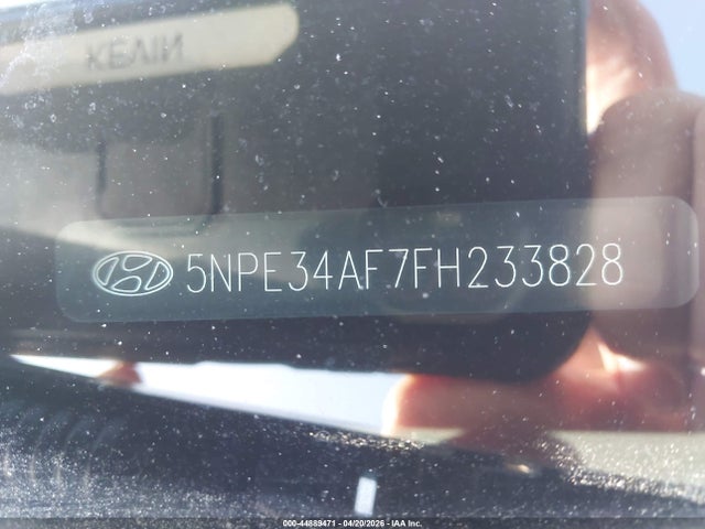 44889471 :رقم المزاد ، 5NPE34AF7FH233828 vin ، 2015 Hyundai Sonata Sport مزاد بيع