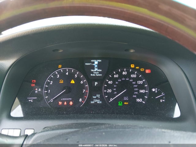 Aukcja sprzedaży 2007 Lexus Ls 460, vin: JTHBL46F075037693, numer aukcji: 44889517