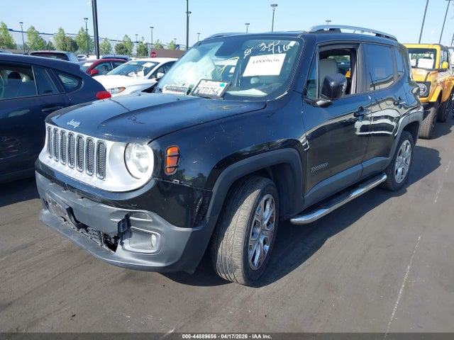 2015 Jeep Renegade Limited მანქანა იყიდება აუქციონზე, vin: ZACCJBDTXFPB77152, აუქციონის ნომერი: 44889656