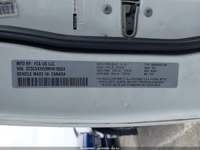 Dodge Charger Gt Rwd 2021 2C3CDXHG9MH616524 Image 9