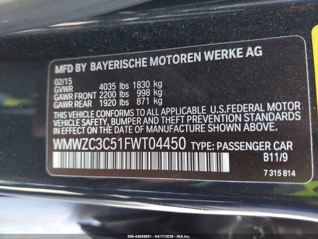 WMWZC3C51FWT04450 Mini Countryman Cooper S