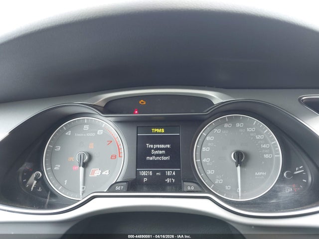44890081 :رقم المزاد ، WAUBGAFL3FA091776 vin ، 2015 Audi S4 3.0t Premium Plus مزاد بيع