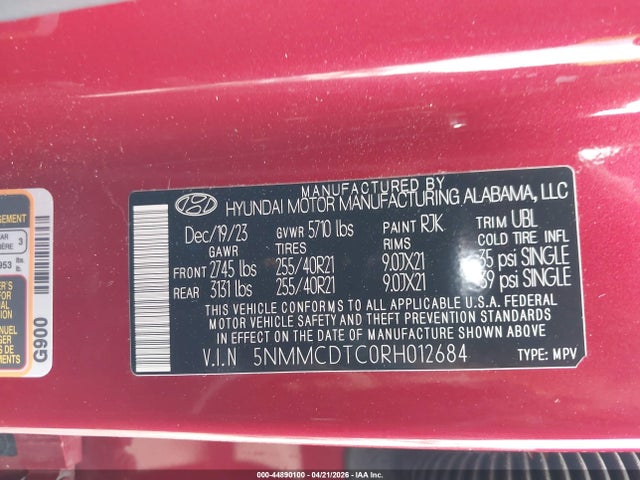 Продажа на аукционе авто 2024 Genesis Gv70 3.5t Awd Sport, vin: 5NMMCDTC0RH012684, номер лота: 44890100
