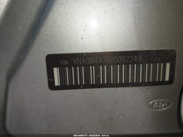 44890170 :رقم المزاد ، KNAGM4A76D5392249 vin ، 2013 Kia Optima Lx مزاد بيع