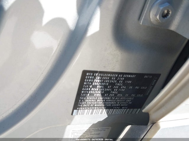 WVGAV7AX5FW527723 Volkswagen Tiguan Sel