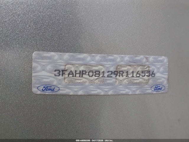 Продаж на аукціоні авто 2009 Ford Fusion Sel, vin: 3FAHP08129R116556, номер лоту: 44890399