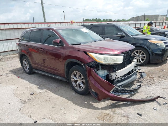 44890421 :رقم المزاد ، 5TDKKRFH5ES033407 vin ، 2014 Toyota Highlander Xle V6 مزاد بيع