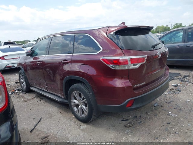 44890421 :رقم المزاد ، 5TDKKRFH5ES033407 vin ، 2014 Toyota Highlander Xle V6 مزاد بيع