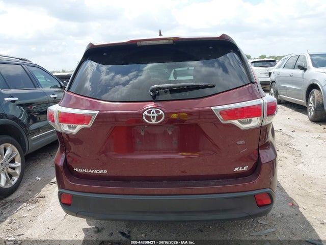 44890421 :رقم المزاد ، 5TDKKRFH5ES033407 vin ، 2014 Toyota Highlander Xle V6 مزاد بيع