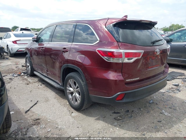 44890421 :رقم المزاد ، 5TDKKRFH5ES033407 vin ، 2014 Toyota Highlander Xle V6 مزاد بيع