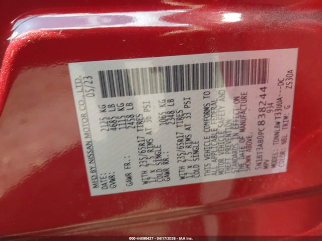 2023 NISSAN ROGUE 5N1BT3AB0PC838244 Photo 8