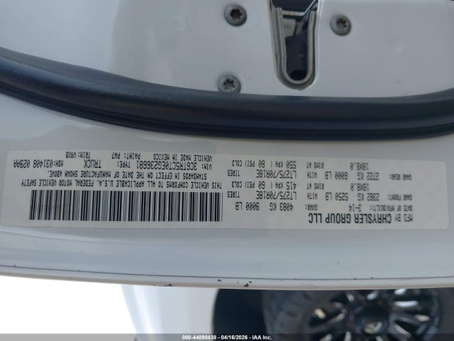 44890438 :رقم المزاد ، 3C6TR5CT0EG236681 vin ، 2014 Ram 2500 Tradesman مزاد بيع