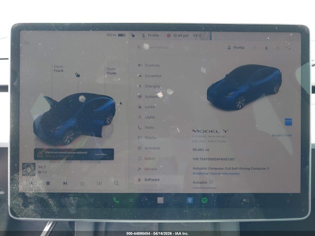 Aukcja sprzedaży 2023 Tesla Model Y Awd/long Range Dual Motor All-wheel Drive, vin: 7SAYGDEE6PA067367, numer aukcji: 44890454
