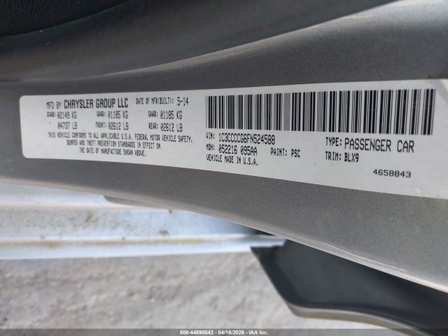 1C3CCCCG6FN524588 Chrysler 200 C