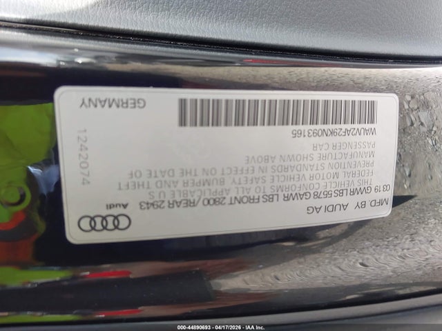 Продаж на аукціоні авто 2019 Audi A7 55 Premium, vin: WAUV2AF29KN093165, номер лоту: 44890693