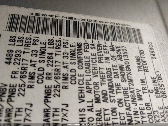 2016 NISSAN ROGUE JN8AT2MTXGW013507 Photo 8