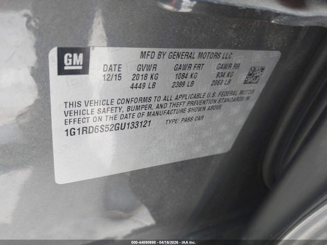 Chevrolet Volt Premier 2016 1G1RD6S52GU133121 Image 9