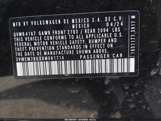 2024 VOLKSWAGEN JETTA 3VWEM7BUXRM081714 Photo 8