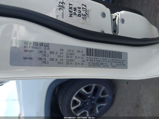 44891021 :رقم المزاد ، 3C4NJDDB5LT166947 vin ، 2020 Jeep Compass Trailhawk 4x4 مزاد بيع