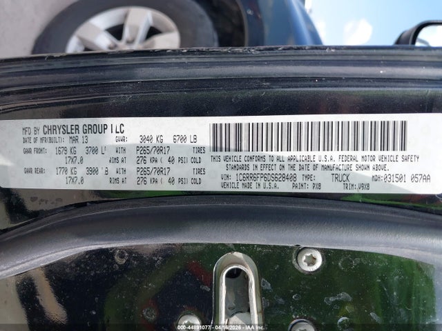 Aukcja sprzedaży 2013 Ram 1500 Tradesman, vin: 1C6RR6FP6DS628408, numer aukcji: 44891077